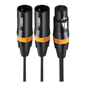 Choseal | 1 to 2 XLR Female to Dual XLR Male Audio Cable