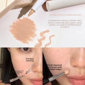 HISYI Silk Soft Beauty Concealer Pen Face Makeup Covering Eyebrows Spot Correction Pore Minimizing Natural Looking