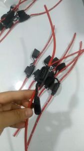 COMBO 10 giắc cắm chân cắm cầu chì chống cháy có nắp đậy chống nước