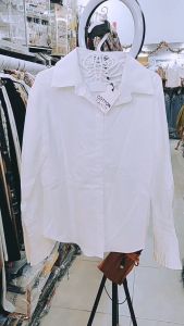 เชิ๊ตดีเทลเกาหลี (C1) Cotton Candy ชอบกลีบระบาย - เชิ๊ตคอปกแขนยาวปลาย ราคาที่ดีที่สุด