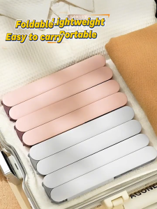 Ecoco Travel Clothes Hanger Non-Slip Hanger Foldable with Clip for Outdoor Camping Travel Business