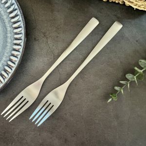 Fujia High End Main Course Fork WMF304 Steak Pasta Western Dining Fork Sandblasted Stainless Steel Commercial Use Kitchen