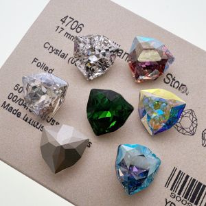 Phụ Kiện Trang Sức Thủ Công DIY Schi Crystal 4706 Triangle Diamond Lớn Phụ Kiện Tóc Trang Trí Thời Trang Pha Lê Austria 17MM