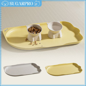 Waterproof Pet Mat For Dog Cat Solid Color Silicone Pet Food Feeding Pad Pet Bowl Drinking Mat Portable Dog Feeding Mat