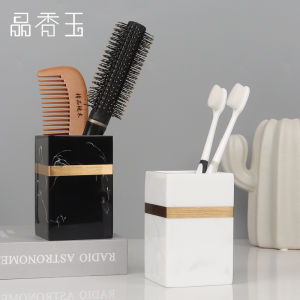 Hairbrush Tube Electric Toothbrush Tooth-Cleaners Shelf-Seat Toilet Wash Basin Bathroom Makeup Accessible Luxury Storage Container Scandinavian Ins