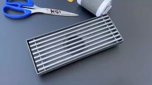 ตะแกรงกรองระบายน้ำสำห รับพื้นฝักบัวแบบใช้แล้วทิ้ งที่ดักเส้นผมตั วตักกรองในห้องน้ำอุดฝาแบบ ตาข่ายท่อระบายน้ำ สามารถตัดไ