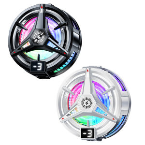 2 in 1 Magnetic/Back-clip Fast Cooling Phone Cooler 3 Speeds Mobile Cooling Fan Silent for Android iPhone Cool Heatsink