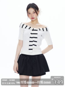 Summer Stripe Splice Sailor Collar Slim Fit Short Sleeve Base Top Womens Casual Style Breathable Polyester Fiber T-shirt