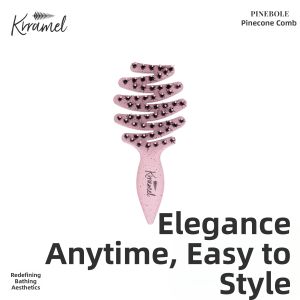 KRRAMEL | Convenient Mini Boar Bristle Comb