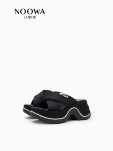 NOOWA Diamond Womens Slippers Breathable Comfortable Thick Bottom High Heel Outdoor Wear Soft Bottom Sandals Summer New