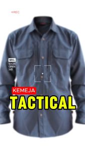 JAVA SEVEN Kemeja tactical tangan panjang pria / Outdoor PDL trucker / Union drill biru tua ISL 241