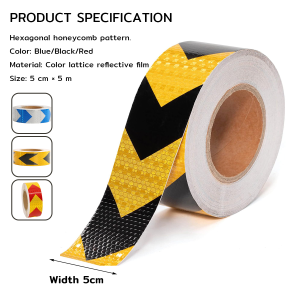 Seeko 5cm*5m Reflectorized Tape Warning Tape For Bicycle Truck Car Exterior Decoration Accessories