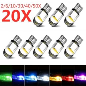 Wholesale T10 W5W W3W Led COB Burst Instrument Clearance Lights Reading Lights 12V 24V 6000K Bulbs White Yellow Ice Blue Amagi