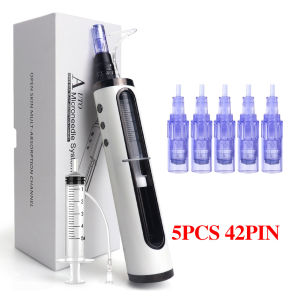 Hydra Microneedle Pen with Hydrapen 0.2mm Length Cartridge Needle Dermapen for Beauty Skin Care Nano Replacement Tip Derma Pen