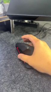 ALX Malaysia Rechargeable 2.4G Wireless Ergonomic Vertical Mouse 1600 DPI Optical Computer Laptop Mouse