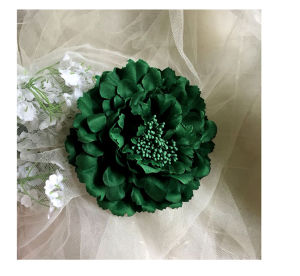 Beach Vacation Bohemian Style Artificial Peony Flower Hairpin Womens Wedding Headwear Hair Accessories Lapel Pins Brooches