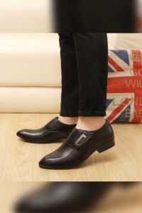 Brand GenGeGo: 3 Days Delivered COD Fashion Oxfords Business Casual Leather Shoes Formal Office Shoes for Men Slip-on & Pull-on Genuine Leather Shoes Black Shoes Men Plus Size 38-48