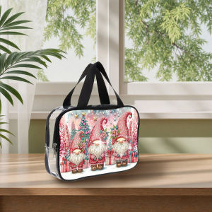 other | 1 Piece Diamond Painting kit Cosmetic bag Christmas pattern PVC Material Christmas and New Year gifts Beauty tools Storage