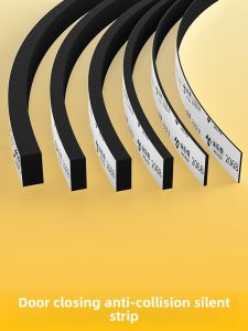 Bedroom Door Noise Reduction Seal Strip Frame Shock Absorption Pad Silent Door Stick for Baby Safety Protection Anti-Collision