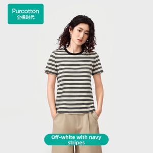 Purcotton | Round Neck Antibacterial Womens T-Shirt