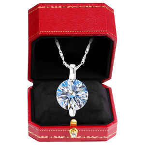 East Beauty | Sterling Silver Mermaid Tear Necklace 2 Carat Moissanite Pendant