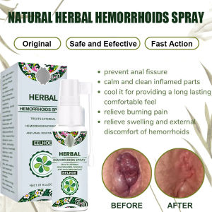 Buy 1 Take 1 Natural Herbal Hemorrhoids Spray hemorrhoids treatment cream remover hemo stop tablet remove decayed tissues treatment of External Hemorrhoids reduces inflammation swelling collapse atrophy disappears shrinks hemorrhoids miracle ointment