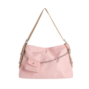 Large Capacity Womens Tote Bag Fashionable Chain Shoulder Bag Commuter Bag Student Class Travel Underarm Bag Casual Style