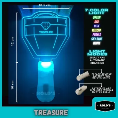 KPOP Acrylic Lightstick 7-color LED Unofficial