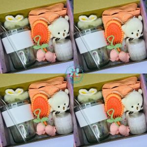 Gift Set Birthday Present Surprise Cute Hadiah Harijadi Good Luck Farewell Congratulations Sorry Girl Peach