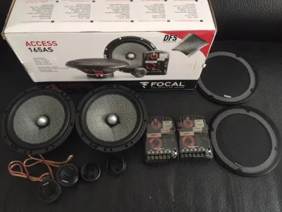 ชุดลำโพงรถยนต์ Focal 165AS ลำโพงประตูหน้า ลำโพงหลัก ลำโพงรถยนต์ วัสดุอลูมิเนียมผสมโพลีเอสเตอร์