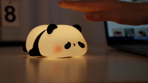 (SG Ready Stock)kids Christmas Gift Touch LED Night light charge Cute Panda Light USB Rechargeable Bedside Decor Birthday Gift