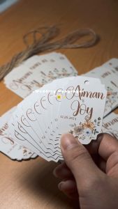 Personalized Wedding Hangtag Souvenir Giveaways Gifts by Archiphix (Set of 10pcs)