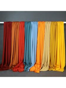 FENGHONGTAO | Pearl Chiffon Wedding Arch Background Curtains