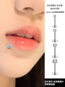 Bông Tai Lỗ Mũi Bằng Hợp Kim Titan Zirconia Thiết Kế Siêu Sáng Chống Dị Ứng Cho Nữ Phụ Kiện Thời Trang Mới Về
