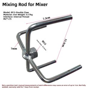 Dulcis Mixing Rod M12 Putty Mixer M14 Powder Putty Stick Paint Mix Grout Machine Hardware Electric Tool GZN Brand