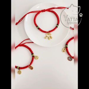 DAYUENZHI Kolar Kucing Chinese Style 20-38 CM Good Luck Longevity and Wealthy Cat Collar 宠物猫项圈