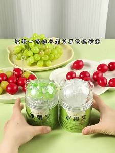 TAFUMAN | Disposable Transparent Plastic Food-Grade Bamboo-Joint Design Child-Safe Fruit Fork