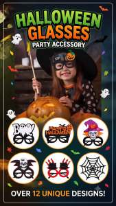 SK Kids Halloween Ghost Eye Glasses Costume Party Props Horror Fun Decorations