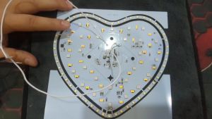 ไฟกระพริบแอลอีดี LED รูปหัวใจ ไฟ DC5V