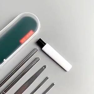 JMT-Alat Pembersih Telinga Set 6 In1 Korek Kuping Stainless Steel Earpick Serbaguna