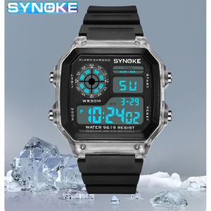 SYNOKE Military Sports Watch Mens Top Brand Luxury Brand Electronic LED Digital Watch Mens Multi-function Clock