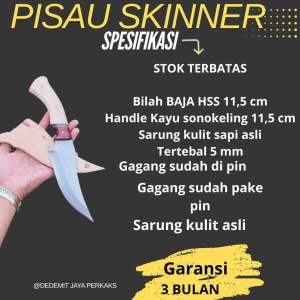 Pisau Sisit Raut > Pisau Skinner Original Bahan Kuat Dan Awet