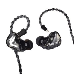 Superz Force1c Wired In-Ear Monitor Headphones for Drumming Heavy Bass Earbuds Professional Audio Engineering Soundcheck