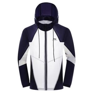 Jeep | Jeep Mens Patchwork Color Outdoor Breathable UV Protection Windproof Water-resistant Light-wearing Quick-drying Spring Autumn Summer Jacket