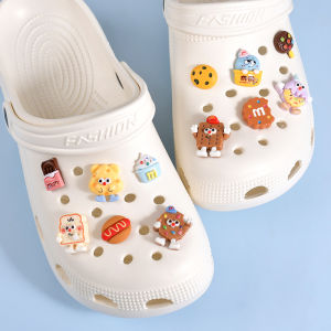 Crocs Phụ Kiện Giày Cho Trẻ Em DIY Thắt Nơ Hoạt Hình Bánh Quy Giày Hoa Trang Trí Phụ Kiện Cho Bé Trai Bởi POVOERYU