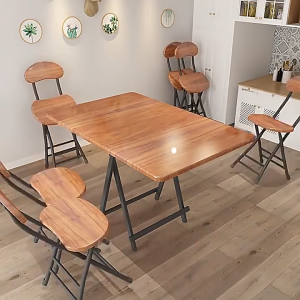 Folding Table Portable Fashion Household Table Save Space Study Computer Desk Dining Table 100/120CM