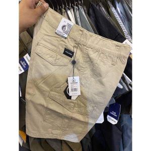 Celana cargo pendek bigsize 35-40 model di atas lutut full tag full asesoris bahan cottond combed canvas tebel lembut
