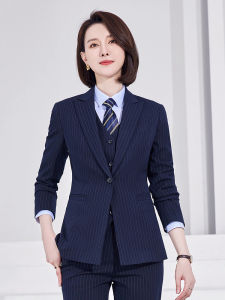 STARMAGNOLIA | High-end Professional Style Womens Stripe Blazer