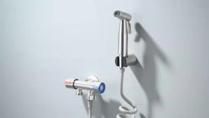 Handheld Bidet Sprayer Set Stainless Steel Spray Shower Handheld Toilet Bidet Faucet Sprayer Shower Nozzle Self Cleaning