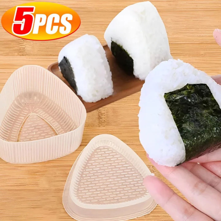 🔥Arrive within 3 Days🔥5Pcs Triangle Sushi Mold DIY Rice Ball Mold Food ...